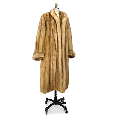 Appraisal: Russian Golden Sable Full Length Coat Estimate nbsp nbsp nbsp