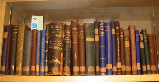 Appraisal: OHIO Group of volumes of regimental histories vo publisher's or