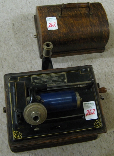 Appraisal: EDISON CYLINDER PHONOGRAPH Fireside model A serial c - minute