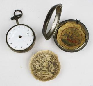 Appraisal: 'S John Hyland London Silver Verge Fusee Pocket Watch crystal