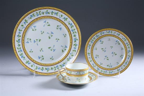 Appraisal: -PIECE LIMOGES C RALENE PORCELAIN DINNER SERVICE Morning Glory Spray