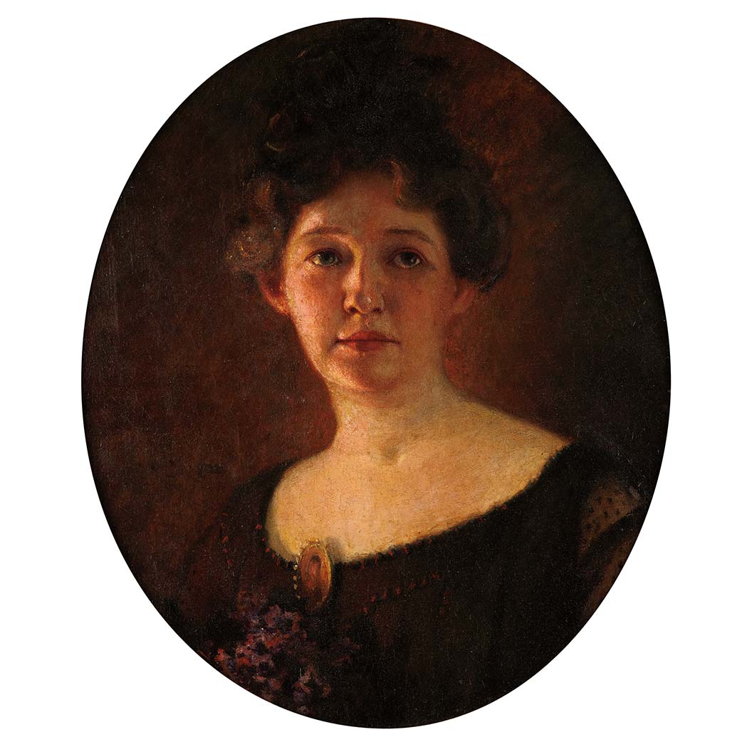 Appraisal: American School th Century Portrait of Emma Frances Thompson Sully