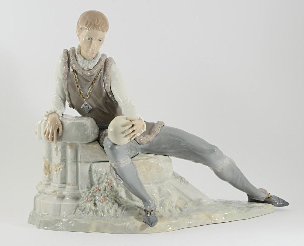 Appraisal: LLADRO PORCELAIN FIGURINE HAMLET Limited Edition signed and numbered on