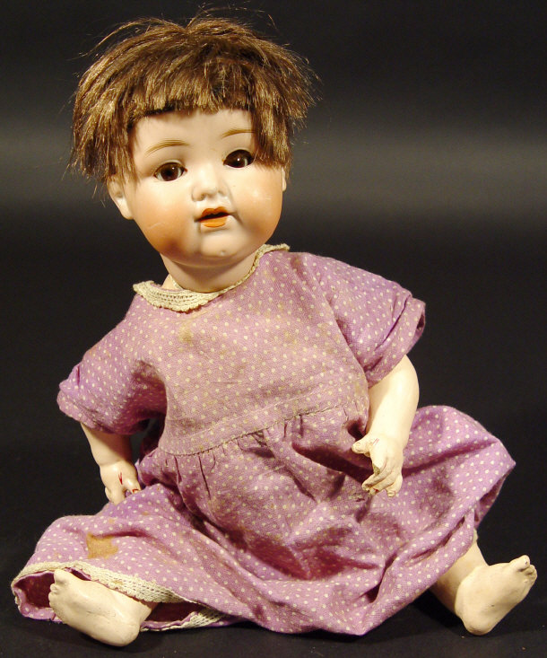 Appraisal: Armand Marseille bisque headed doll with open-close eyes open mouth