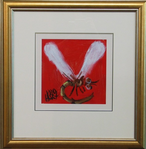 Appraisal: Kevin Charles Pro Hart - Dragonfly on the Wing oil