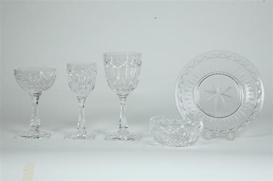 Appraisal: SIXTY PIECE SET OF HAWKES CUT GLASS Thirty six pieces