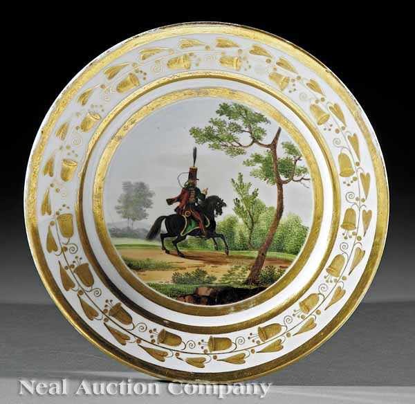 Appraisal: A Good Paris Porcelain Cabinet Plate early th c depicting