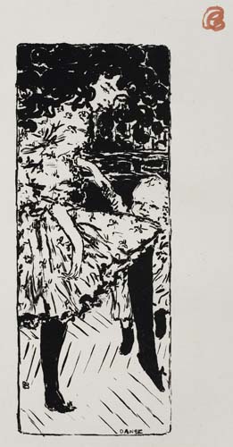 Appraisal: PIERRE BONNARD Danse Lithograph on China paper x mm x