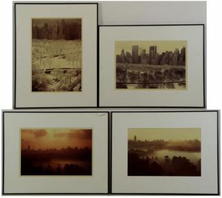 Appraisal: ORKIN Ruth Lot of Four New York Photographs White Trees