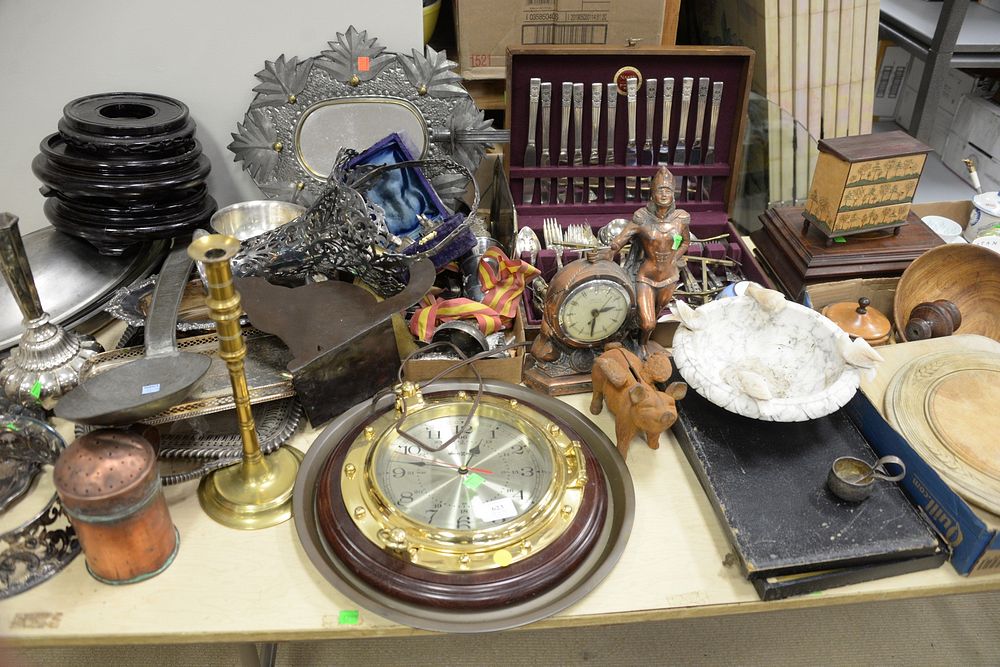 Appraisal: Large Group of Miscellaneous Items to include silver plate copper