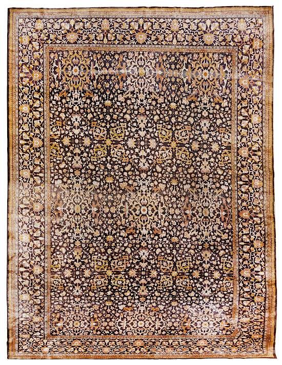 Appraisal: An Amritsar Wool Rug feet inches x feet inch An