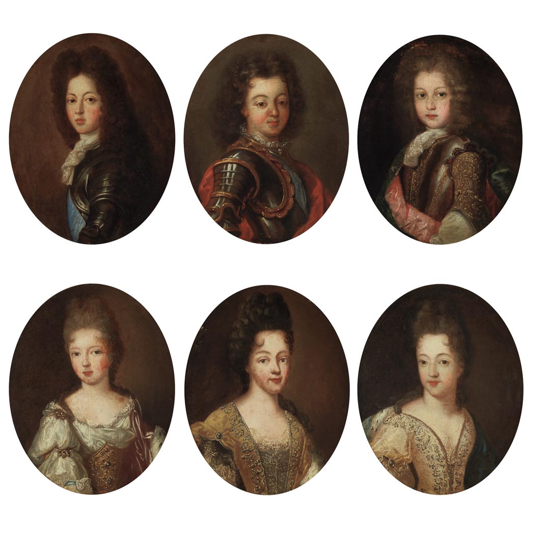 Appraisal: Circle of Nicolas de Largilliere Portraits of Members of the