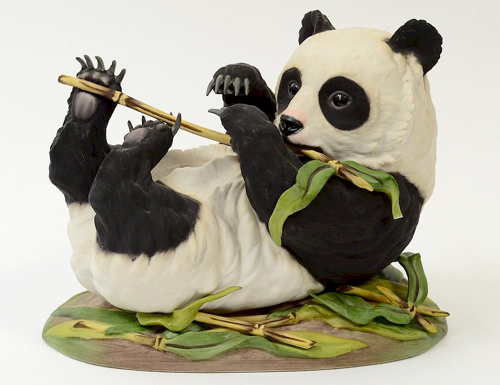 Appraisal: BOEHM PORCELAIN GIANT PANDA CUB American No - Inscribed Fondly