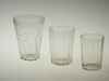 Appraisal: FLIP GLASSES - Lot of three th C hand blown