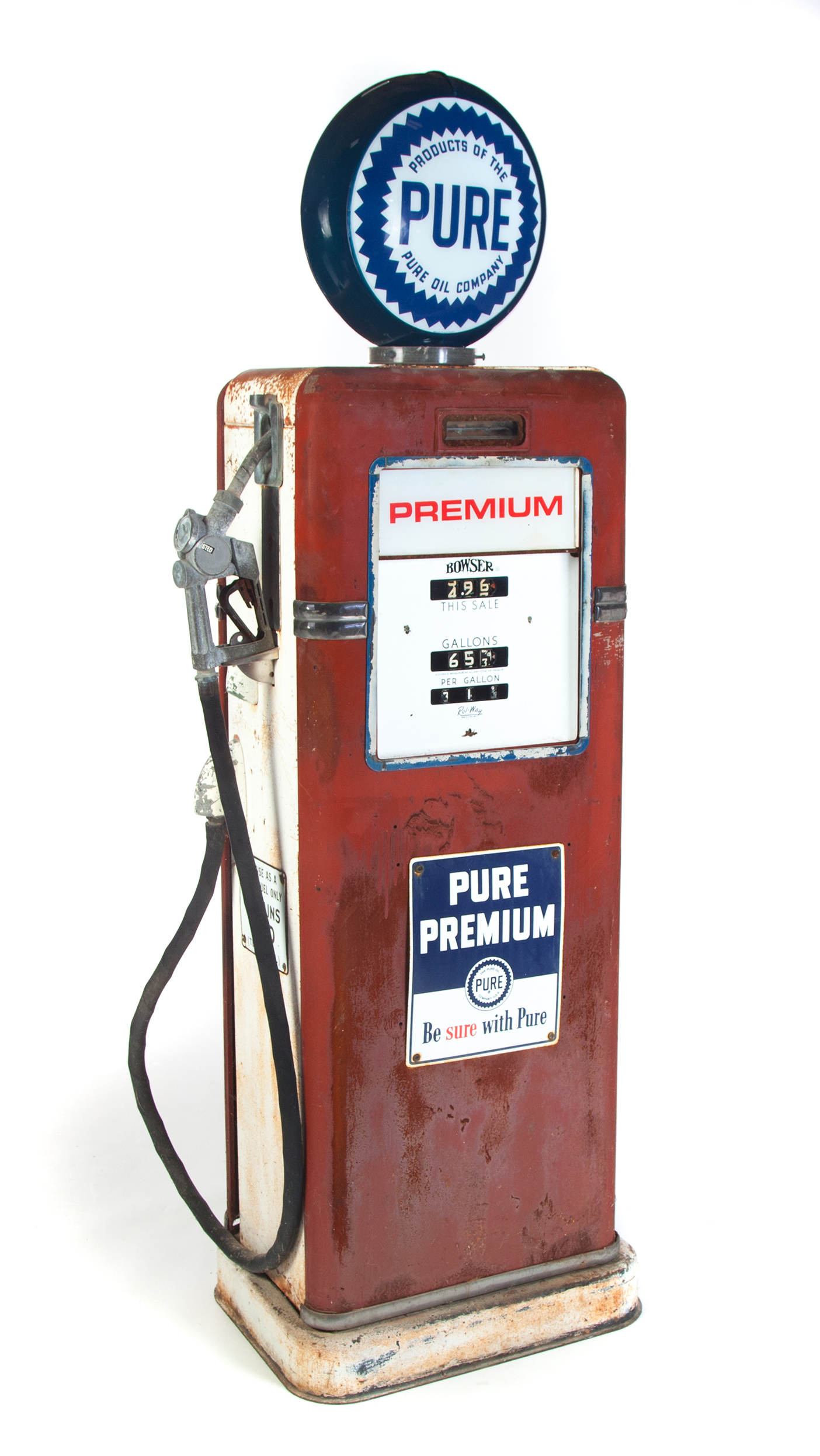 Appraisal: PURE OIL BOWSER GAS PUMP American th century Bowser computing