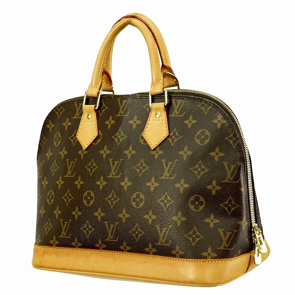 Appraisal: Louis Vuitton Brown Canvas Monogram Alma PM Louis Vuitton Brown