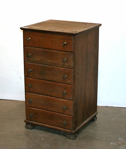 Appraisal: A Victorian collector's cabinet of approximately cylinder rolls