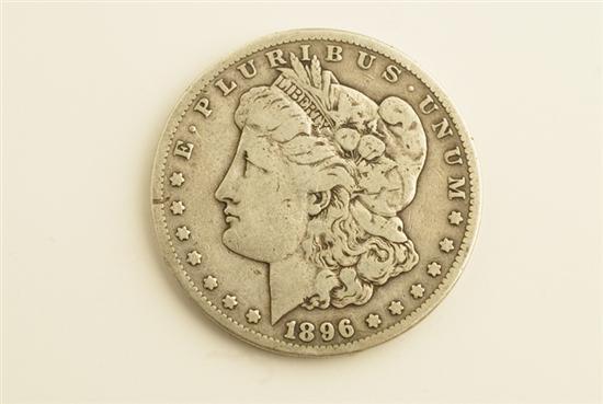 Appraisal: -S Morgan Silver Dollar Worn condition