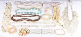 Appraisal: Collection of freshwater cultured pearl and bead jewelry Collection of