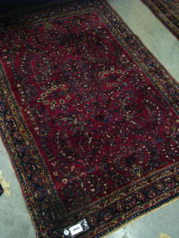 Appraisal: Semi-antique Persian Sarouk area rug ' x ' minor wear