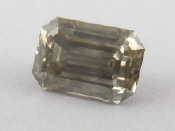 Appraisal: A loose polished rectangular cut diamond approx carat