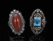 Appraisal: A Lot of Two Vintage Ladies' Rings A lot of