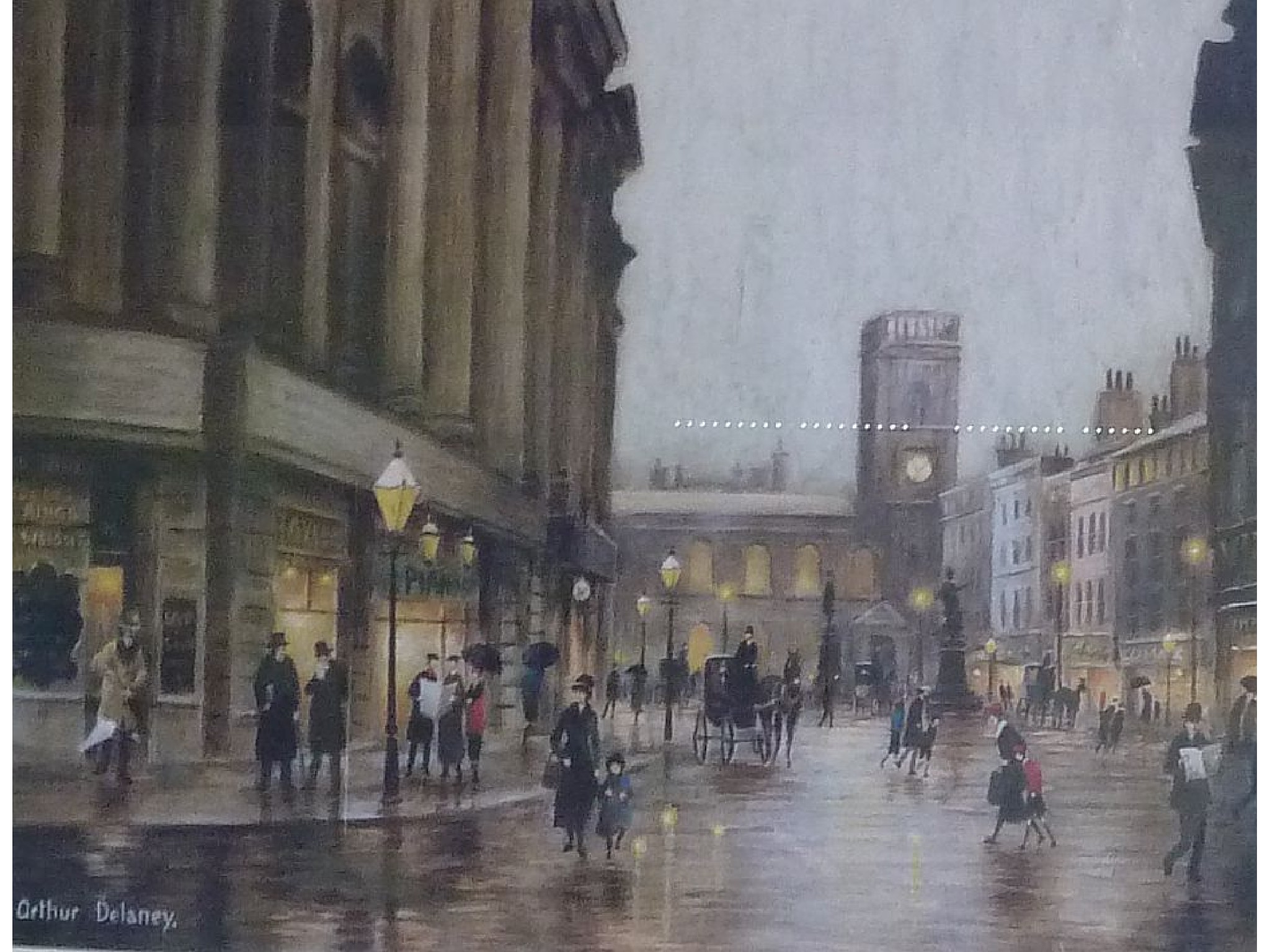 Appraisal: ARTHUR DELANEYARTIST SIGNED LIMITED EDITION COLOUR PRINTSt Ann's Square Manchester