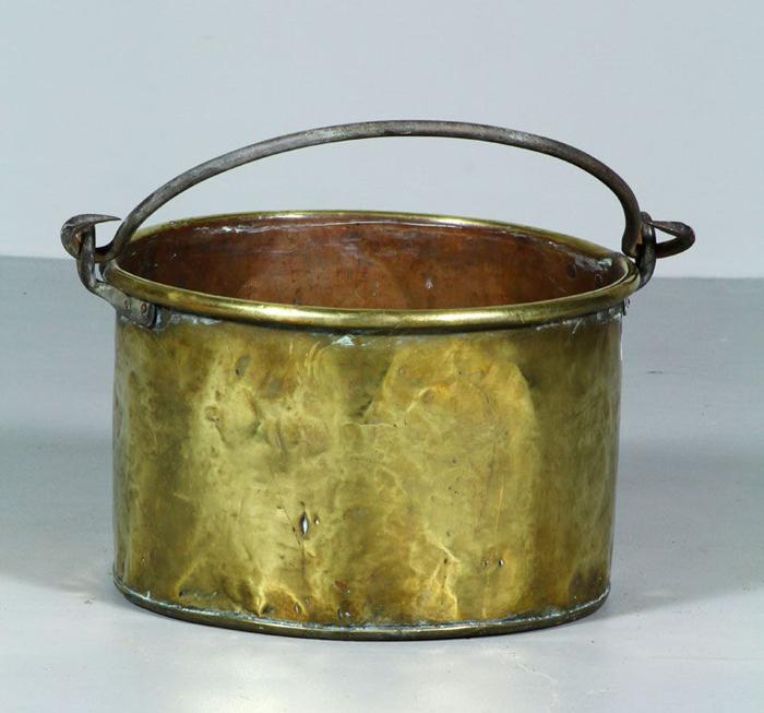 Appraisal: - Early th C Brass Bucket Early th century bucket