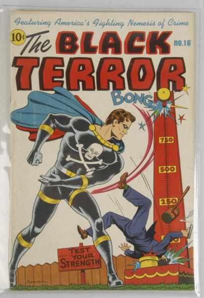 Appraisal: The Black Terror Comic No Description A very nice flat