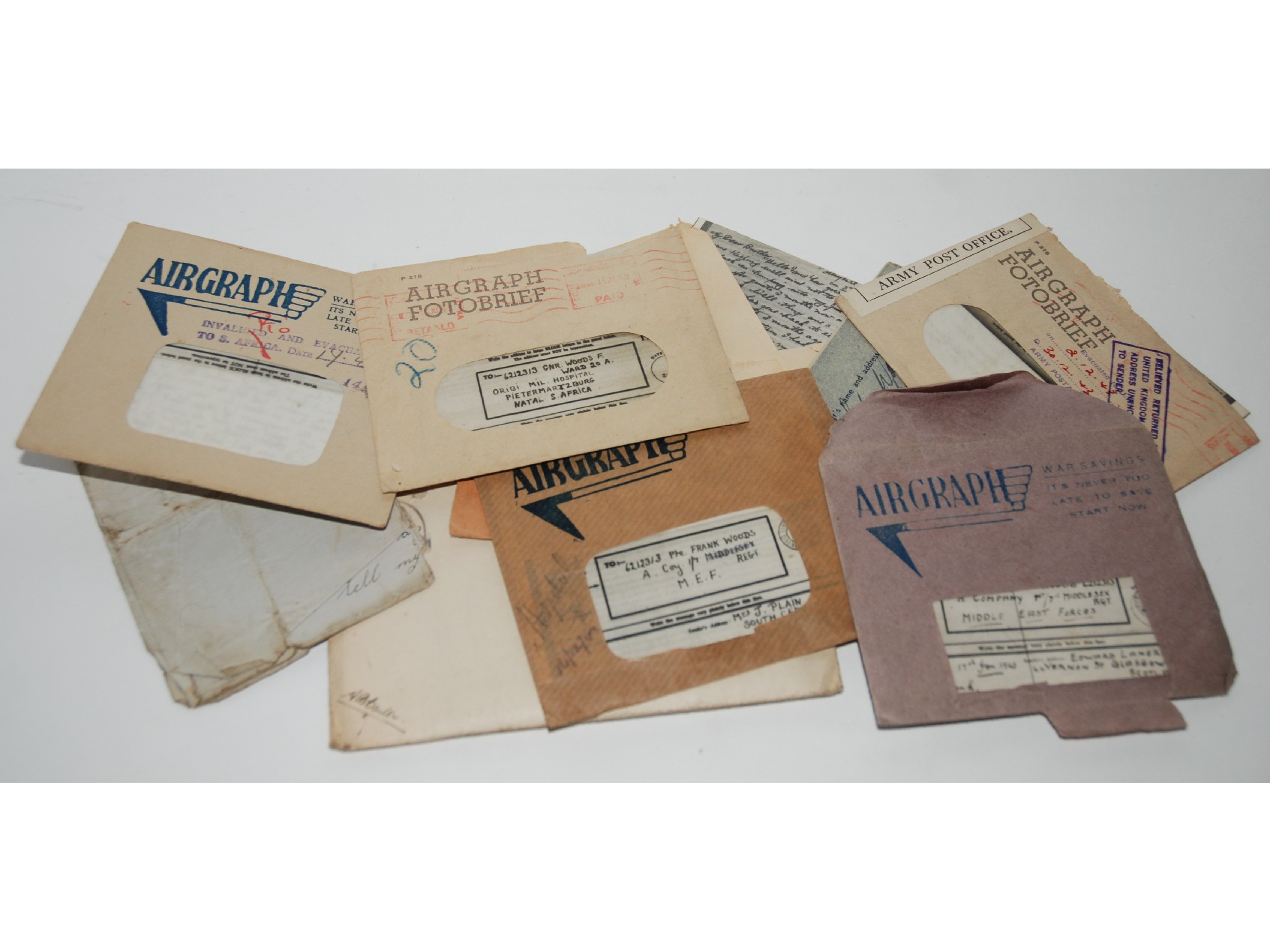 Appraisal: A collection of telegrams and letters relating to Private Frank