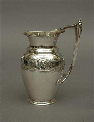 Appraisal: Renaissance-Revival Gorham Sterling Silver Water Pitcher