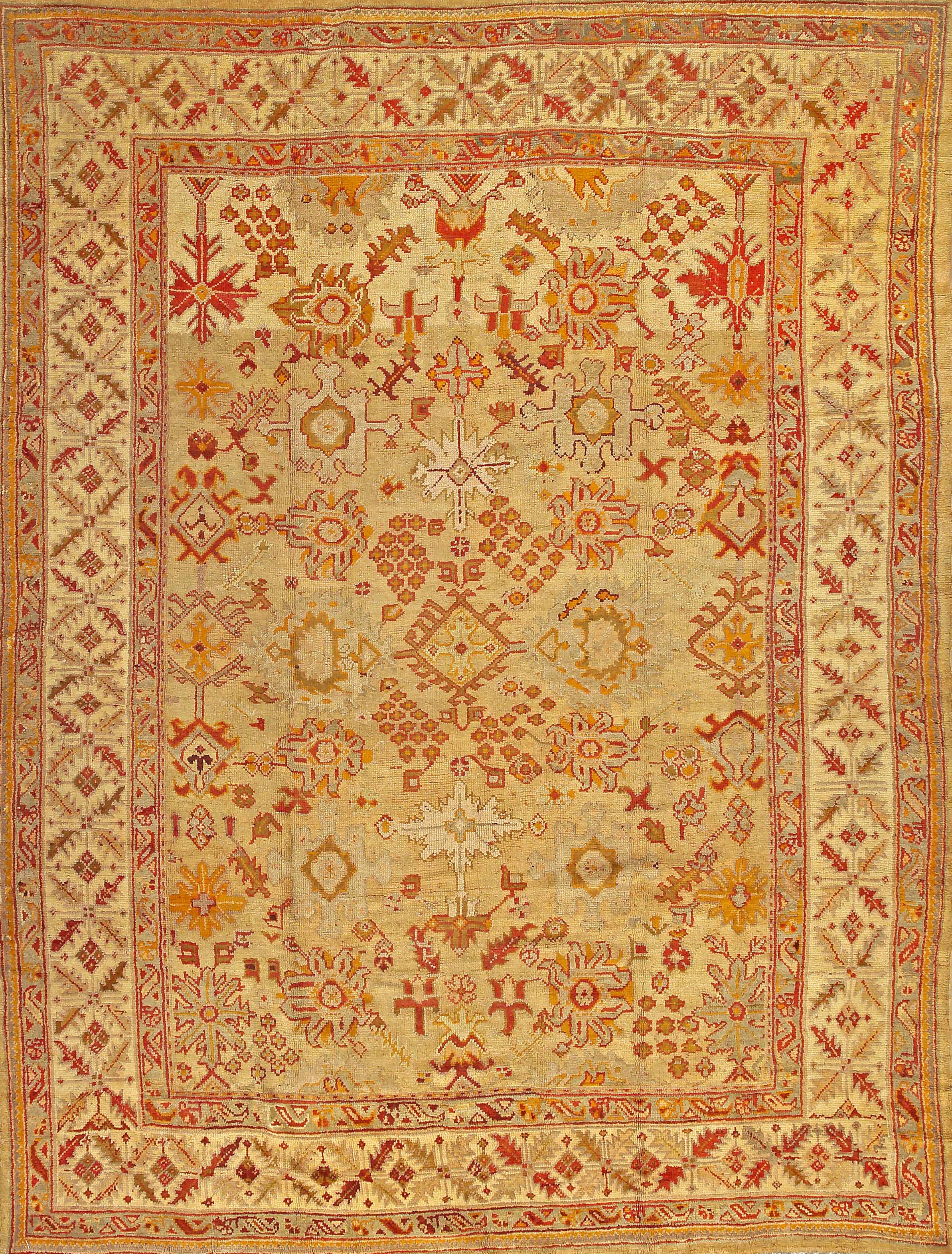 Appraisal: An Oushak carpet West Anatolialate th centurysize approximately ft in