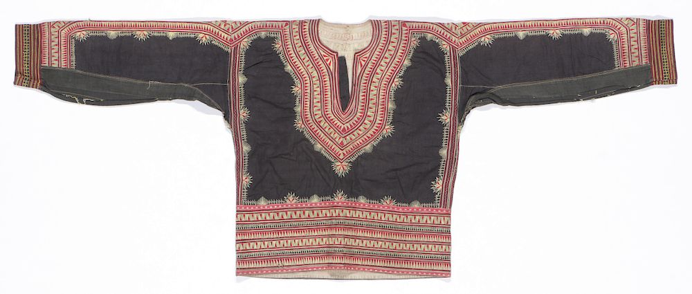 Appraisal: Indonesian Woman's Embroidered Top Textile Woman's top cotton embroidered with