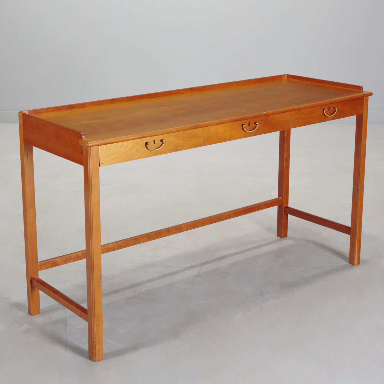 Appraisal: JOSEF FRANK MAHOGANY MODEL DESK Designed s Sweden rectangular top