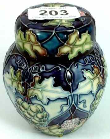 Appraisal: Moorcroft Ginger Jar and Cover decorated in the Sonoma design