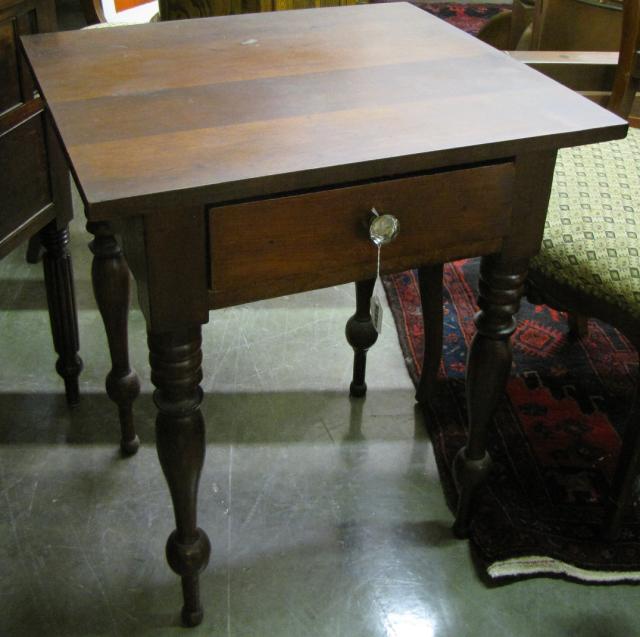 Appraisal: Cherry One-Drawer Stand Table Circa