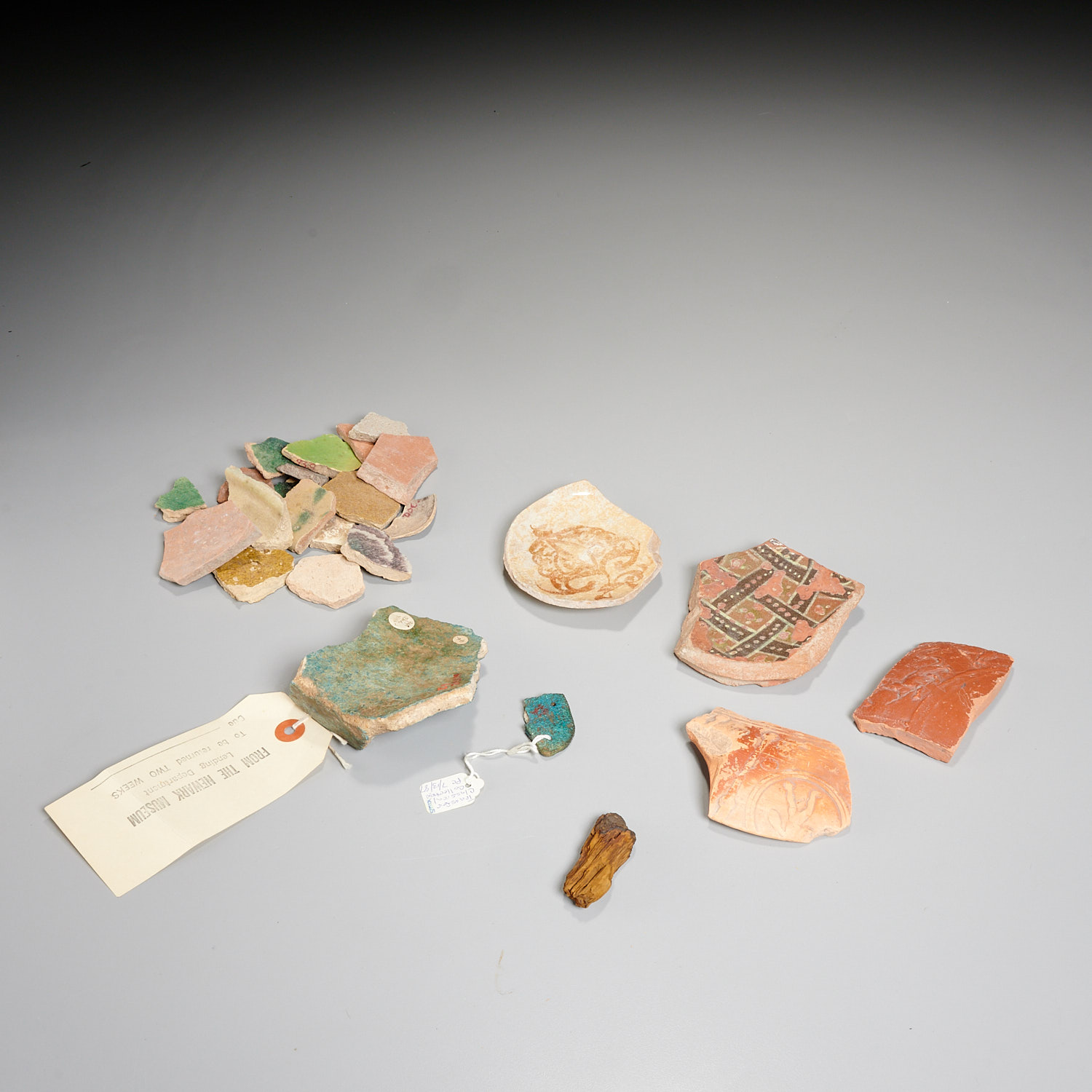 Appraisal: ANCIENT CIVILIZATION FRAGMENTS SHERDS EX-MUSEUM Most pieces probably ancient approx