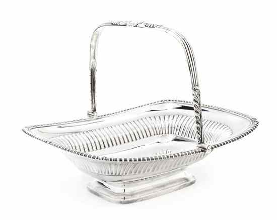 Appraisal: A George III Silver Handled Basket Paul Storr London of