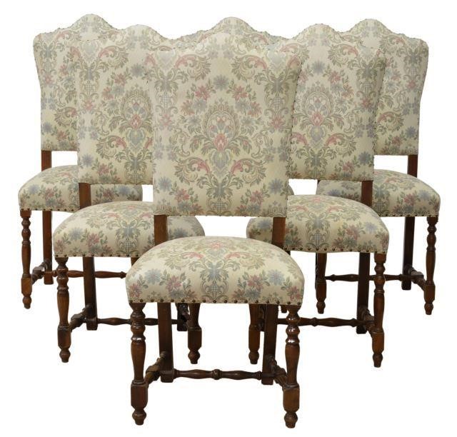 Appraisal: lot of French Louis XIII style dining chairs early th