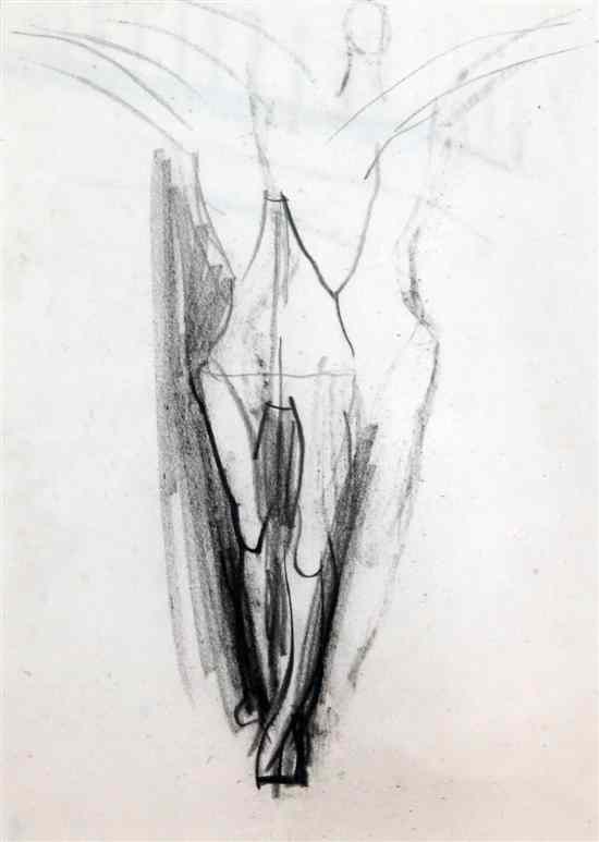 Appraisal: Graham Sutherland O M - three charcoal drawings Studies for