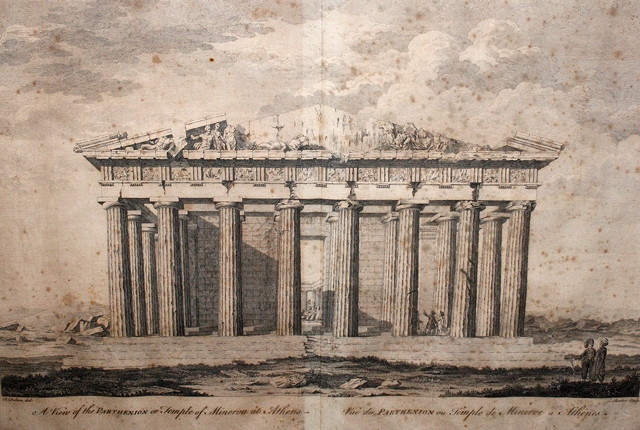 Appraisal: AFTER R DALTONA view of the Parthenon or Temple of