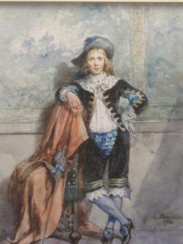 Appraisal: MARIE Adrien W C of Young Cavalier with Sword Signed