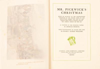 Appraisal: Dickens C Mr Pickwick's Christmas Cassell and Company and other