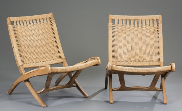 Appraisal: Cane seats Marked Made in Yugoslavia H x W x