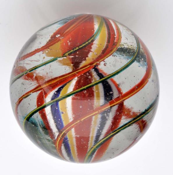 Appraisal: Large Single Ribbon Swirl Marble Nice example for a large