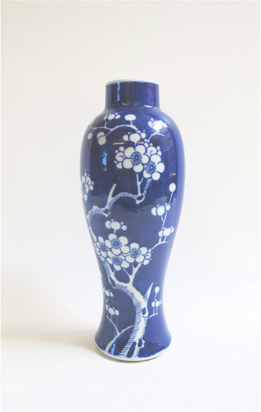 Appraisal: CHINESE CERAMIC VASE Mei Ping style form having blue and