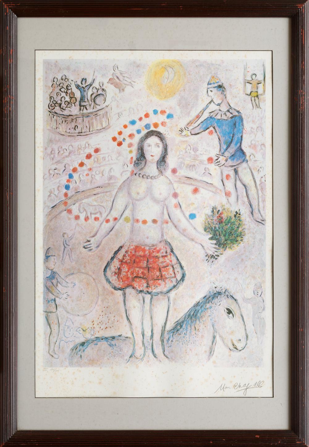 Appraisal: After Marc Chagall Russian French - Danseuse au Flutiste offset