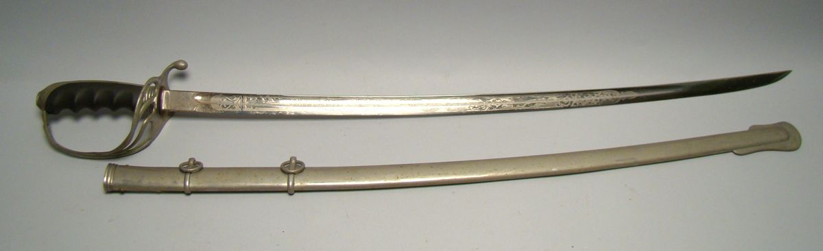 Appraisal: U S ARMY OFFICER'S SWORD AND SCABBARD Circa Length of