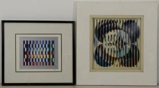 Appraisal: AGAM Yaacov Two Signed Multiples Serigraph - signed and inscribed