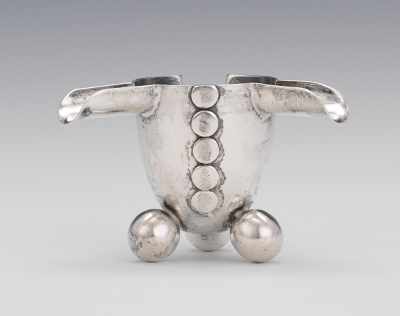 Appraisal: A Spratling Mexican Sterling Silver Ashtray In the Art Deco